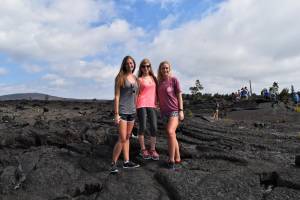 Old lava flow in Hawaii Volcanoes National Park